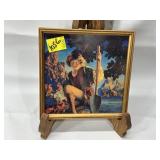 MAXFIELD PARRISH PRINT "JACK & THE BEANSTALK"