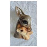 ROYAL COPLEY DEER & FAWN CERAMIC PLANTER