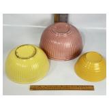 1 BAUR BEEHIVE, 2 REDWING "GYPSY TRAIL REED" BOWLS