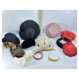 SEVERAL VINTAGE WOMEN'S HATS