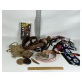 VARIETY BELTS, TIES, VHS TEX RITTER