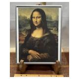 FRAMED MONA LISA ART, 11' X 14'