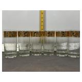 6 MCM CULVER TYROL HIGHBALL GLASSES