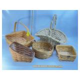 LONGABERGER & HAND WOVEN WOOD BASKETS