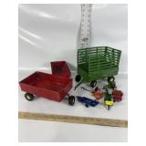 VTG. ERTL STAMPED METAL FARM EQUIPMENT TOYS