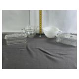 MID-CENTURY GLASSWARE, REFIGERATOR DISHES