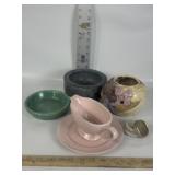 PINK SERENADE HOMER LAUGHLIN, POTTERY, MARBLE