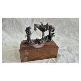 SMALL HARVEY RATTEY HORSE BRONZE OF BOZEMAN, MT.