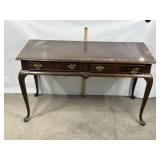 DREXEL QUEEN ANNE STYLE 2 DRAWERS CONSOLE TABLE