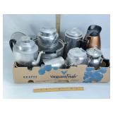 MCM PERCOLATORS, COFFEE POTS, POT, LID