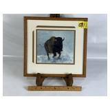 ALAN RICHTER ORIGINAL WATERCOLOR BUFFALO