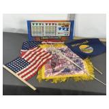 KENO MACHINE INSERT, FLAGS, PILLOW CASE
