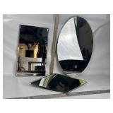 MID-CENTURY MODERN STYLE DRESSER TOP MIRRORS