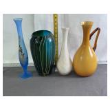 MID-CENTURY VINTAGE ART GLASS VASES - GREAT ITEMS!