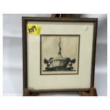 BRANSON GRAVES "CHIMERAS ON FLAGPOLE" #25/30 PRINT