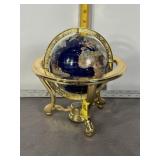 HANDCRAFTED SEMI PRECIOUS STONE WORLD GLOBE
