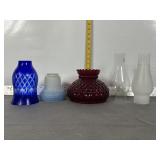 COLLECTION OF GLASS SHADES