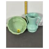 METLOX POPPY TRAIL BOWL & HAEGER POTTERY VASE
