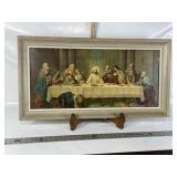 "THE LAST SUPPER" FRAMED PRINT, NICE FRAME