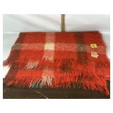 VINTAGE HUDSON BAY PLAID THROW BLANKET