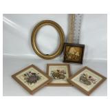 JOYCE THOMAS ORIGINAL, DRIED GRASSES FRAMED ART