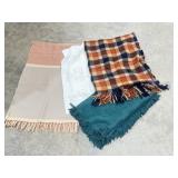 VINTAGE THROWS, PLAID WOOL PENDELTON (HOLES)