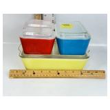 PYREX "PRIMARY COLOR" REFRIGERATOR SET