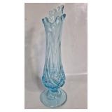 MCM VIKING ICE BLUE SANDWICH MUSEUM SWUNG VASE