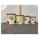 1950'S DECOWARE KITCHEN CANISTER SET