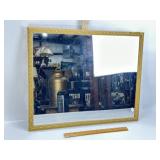 VINTAGE GOLD FRAMED WALL HANGING MIRROR