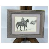 DON GREYTAK FRAMED PRINT, 8 1/2" X 6 1/2"