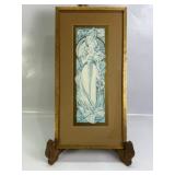 'WINTER' ALPHONSE MOCHA FRAMED ART, 10' X 21'
