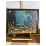 R. ATKINSON FOX VINTAGE FRAMED PRINT, OLD FRAME