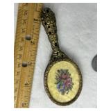 MINITURE ORNATE METAL VANITY MIRROR