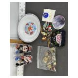 DISNEY GLASSES, SEWING BUTTONS, ODD-N-ENDS
