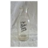 1 QUART BURK'S DAIRY LEWISTOWN, MT BOTTLE