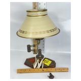VINTAGE DESK LAMP TOLEWARE SHADE