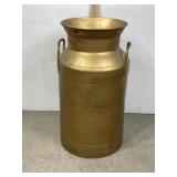 CARNATION 58 GOLD COLORED DAIRY MILK CAN, 19" T