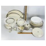 TAYLOE SMITH CHINA SET, INCOMPLETE