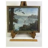 MID-CENTRY AMERICAN FALLS FRAMED PICTURE, 15' X 12