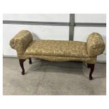 VINTAGE UPHOLSTERED BENCH SEAT NO STORAGE