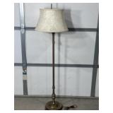 ART DECO FLOOR LAMP W/ FABRIC SHADE