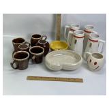 McCOY POTTERY GLASSWARE & DISHES