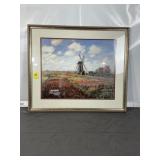 CLAUDE MONET 'TULIPS IN HOLLAND' FRAMED PRINT