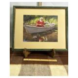 'SANTA'S TIME OFF-GONE FISHING' TIM BROWNING PRINT