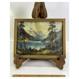 'LAKE LOUISE' WILLIAM M. THOMPSON GOLD FRAMED ART