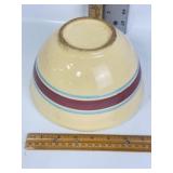 WATT 8" PINK & BLUE STRIPE BOWL