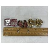 VINTAGE COSTUME JEWELRY CLIP EARRINGS, TARA