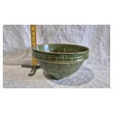 McCOY GREEN GLAZED STONEWARE MIXING BOWL