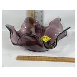 WESTMORLAND LILAC PETAL GLASS CENTERPIECE BOWL